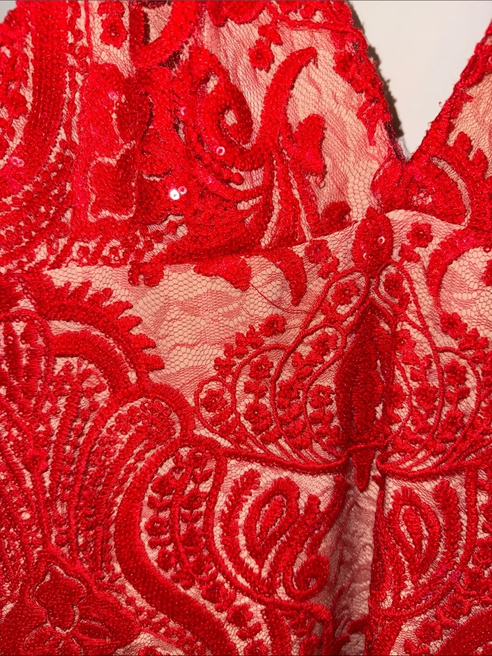 Free People Red Lace 
